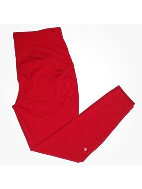 Lululemon Swift Speed High-Rise Tight 28" Red 8 Reflective Zip Pocket LW5CX9S